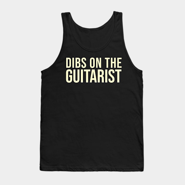 Guitarist girlfriend support . Perfect present for mother dad friend him or her Tank Top by SerenityByAlex